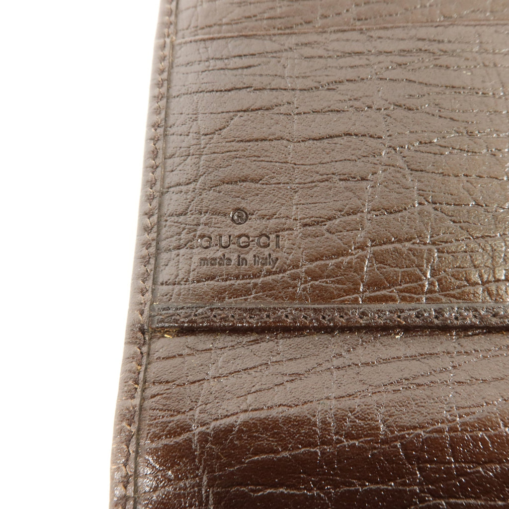 GUCCI Gucci Gg Ghw Vintage Web Horsebit Long Trifold Wallet 138032 Gg Canvas Brown image 7