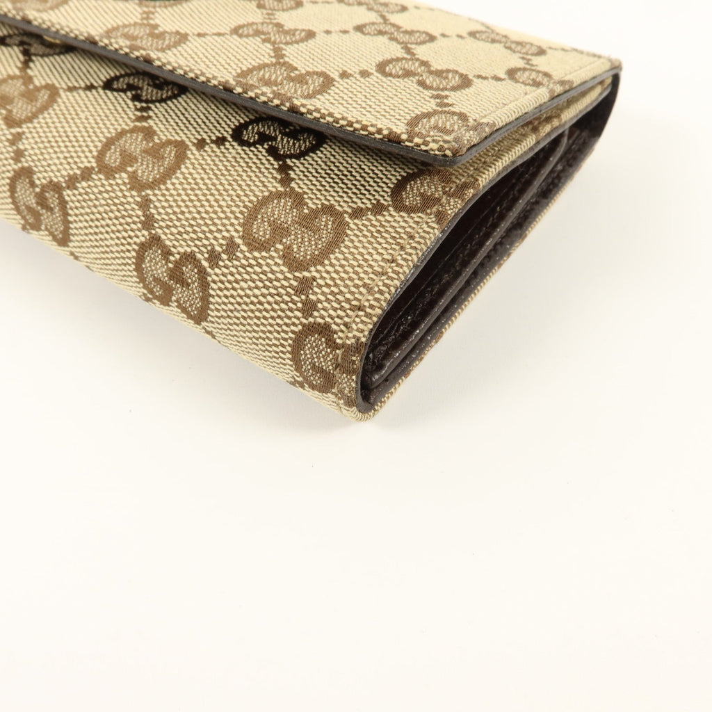 GUCCI Gucci Gg Ghw Vintage Web Horsebit Long Trifold Wallet 138032 Gg Canvas Brown image 10