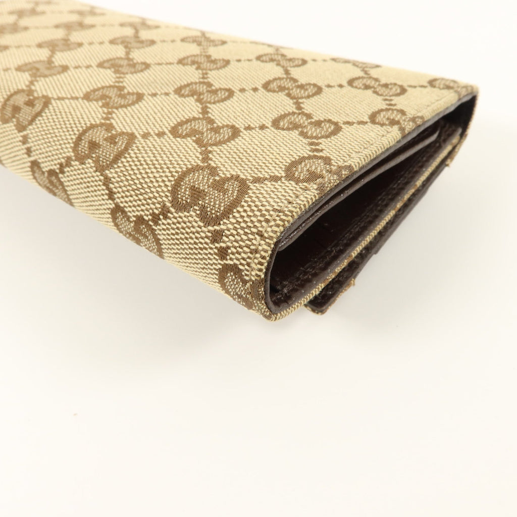 GUCCI Gucci Gg Ghw Vintage Web Horsebit Long Trifold Wallet 138032 Gg Canvas Brown image 12
