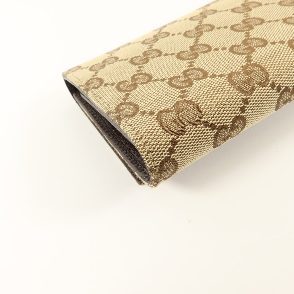 GUCCI Gucci Gg Ghw Vintage Web Horsebit Long Trifold Wallet 138032 Gg Canvas Brown image 13