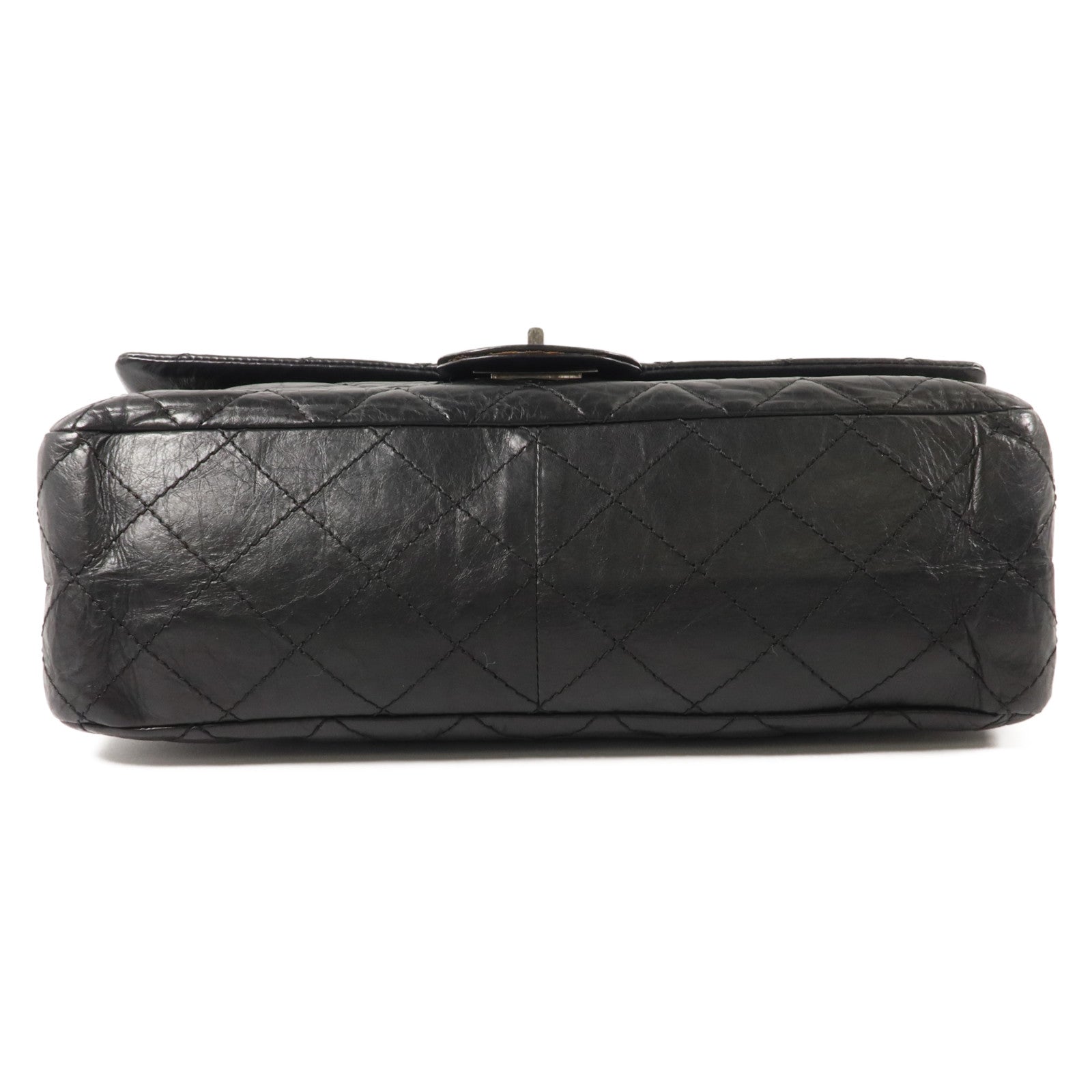 CHANEL Chanel Cc Shw 2.55 Maxi Chain Shoulder Bag Calfskin Leather Black image 4