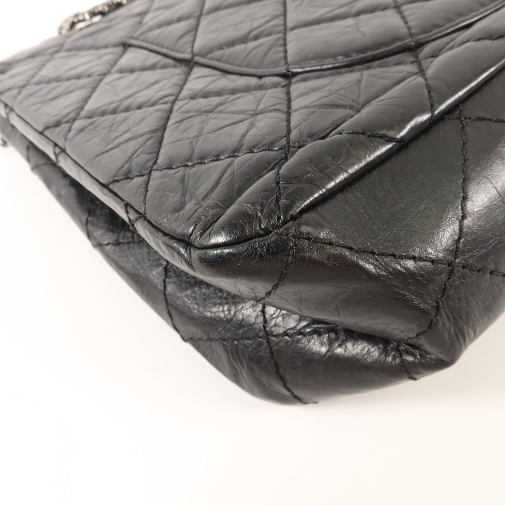 CHANEL Chanel Cc Shw 2.55 Maxi Chain Shoulder Bag Calfskin Leather Black image 15