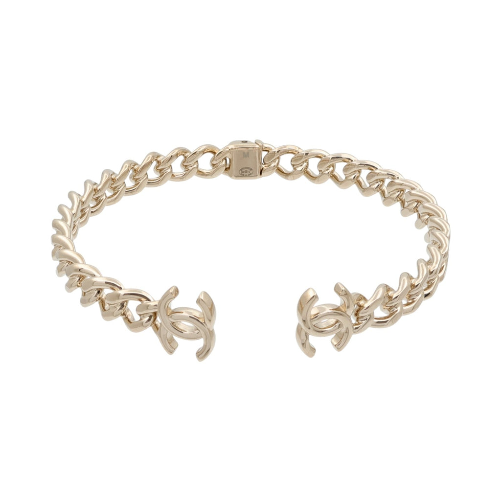 CHANEL Chanel Cc Choker Necklace B22c Metal Gold image 1