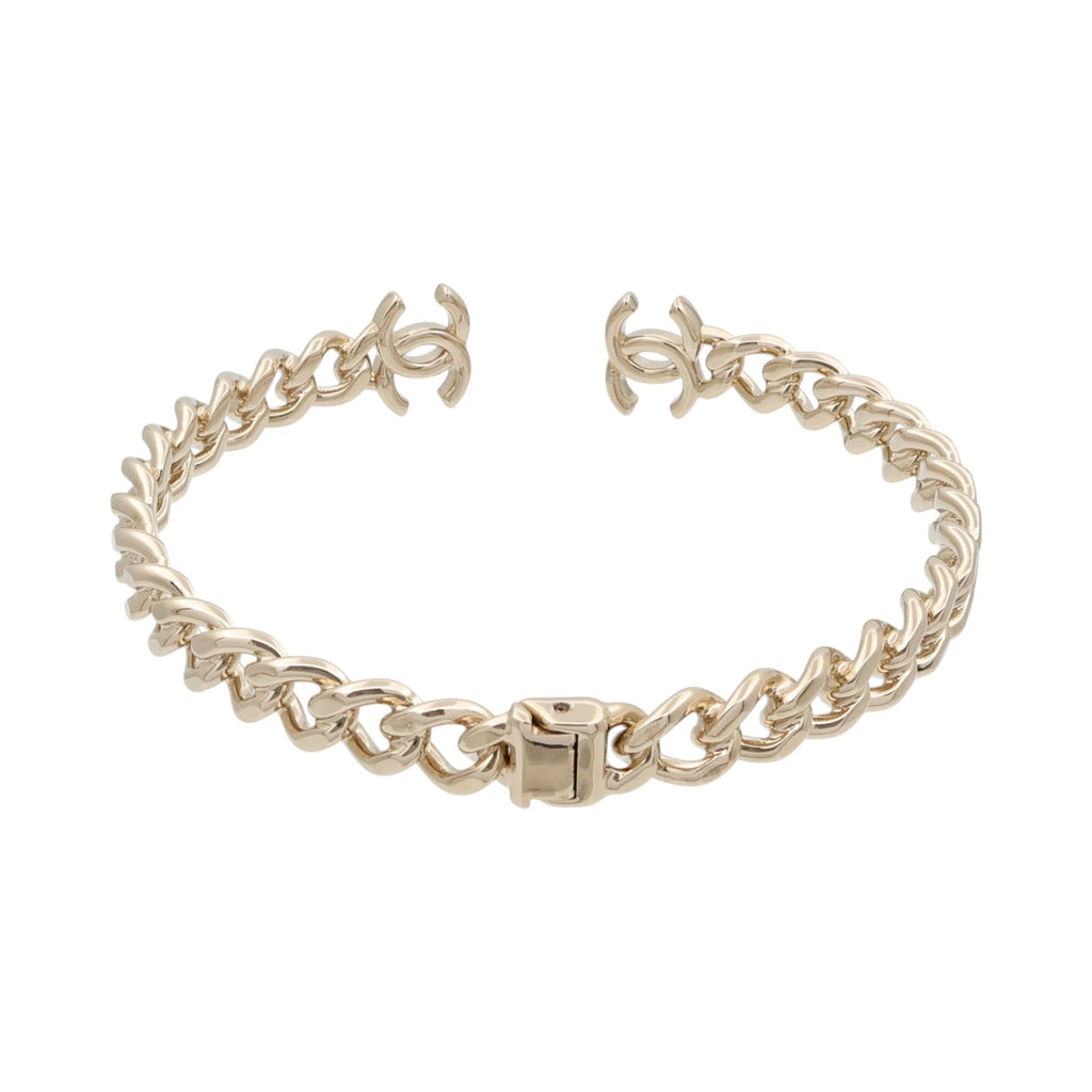 CHANEL Chanel Cc Choker Necklace B22c Metal Gold image 2
