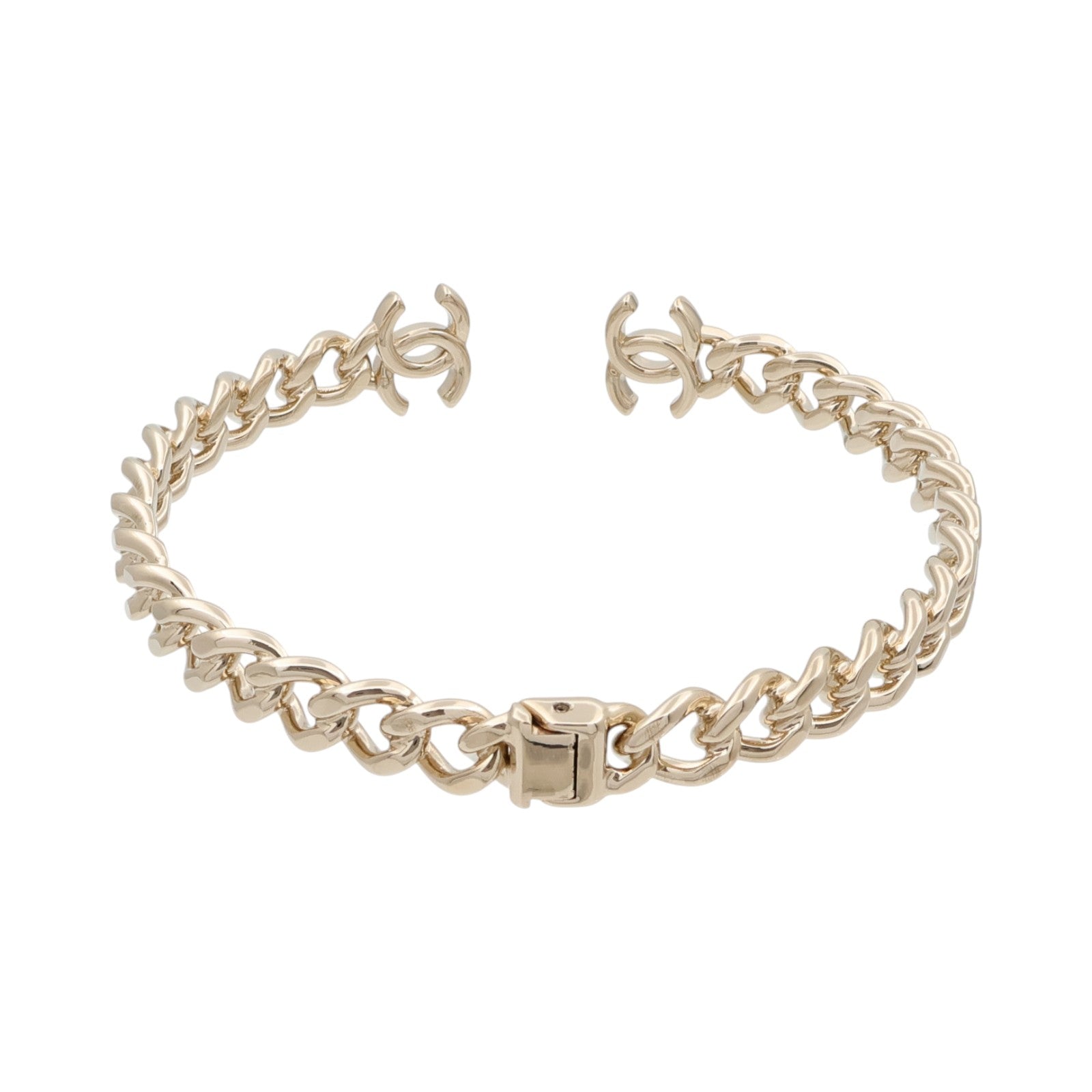CHANEL Chanel Cc Choker Necklace B22c Metal Gold image 2