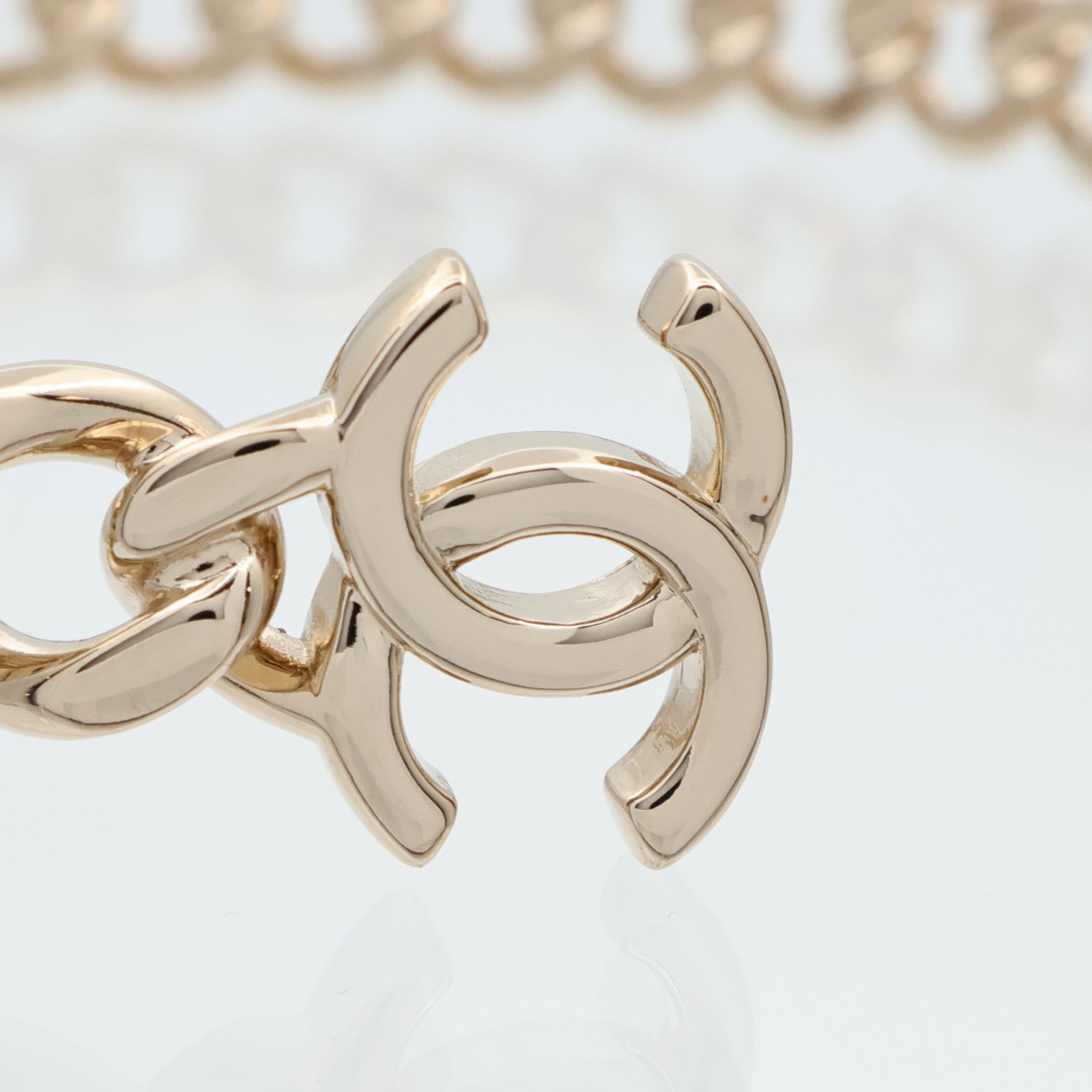 CHANEL Chanel Cc Choker Necklace B22c Metal Gold image 7