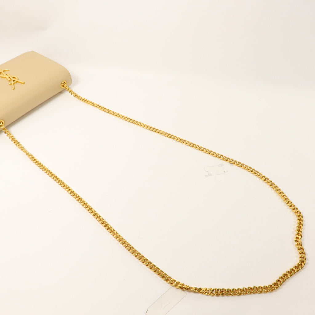 SAINT LAURENT Saint Laurent Ysl Ghw Kate Small Chain Shoulder Bag 469390 Calfskin Beige image 8
