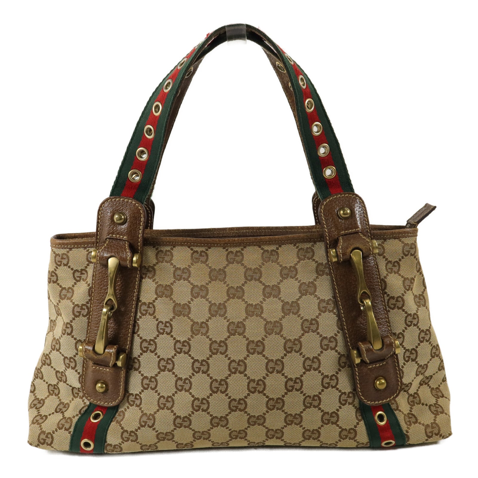 GUCCI GUCCI GG GHW SHOULDER BAG 144188 CANVAS BROW image 1