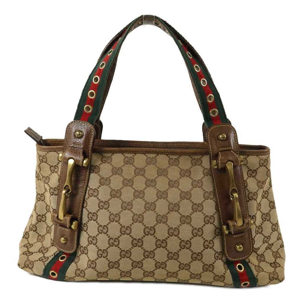 GUCCI GUCCI GG GHW SHOULDER BAG 144188 CANVAS BROW image 2