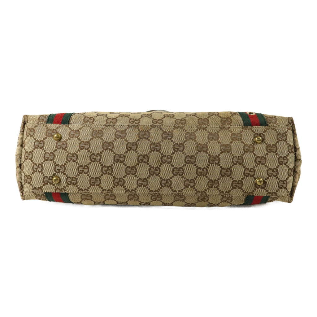 GUCCI GUCCI GG GHW SHOULDER BAG 144188 CANVAS BROW image 4