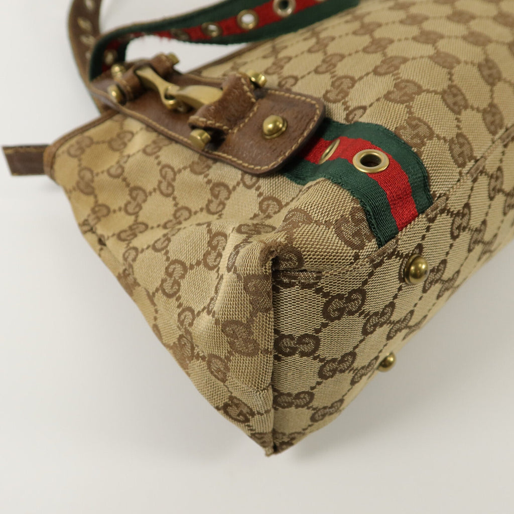 GUCCI GUCCI GG GHW SHOULDER BAG 144188 CANVAS BROW image 15