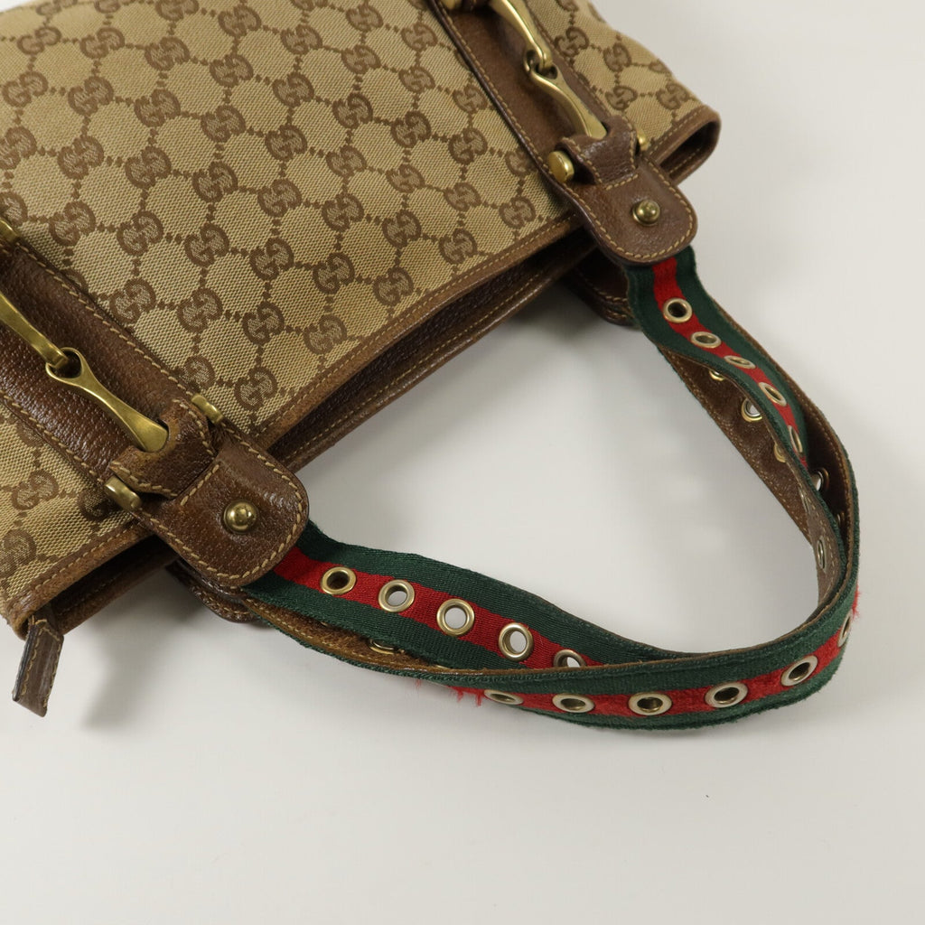 GUCCI GUCCI GG GHW SHOULDER BAG 144188 CANVAS BROW image 11