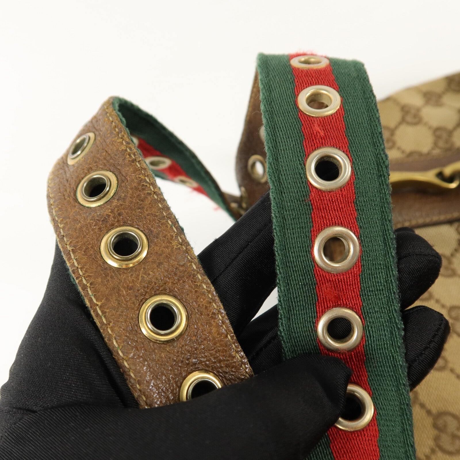 GUCCI GUCCI GG GHW SHOULDER BAG 144188 CANVAS BROW image 7