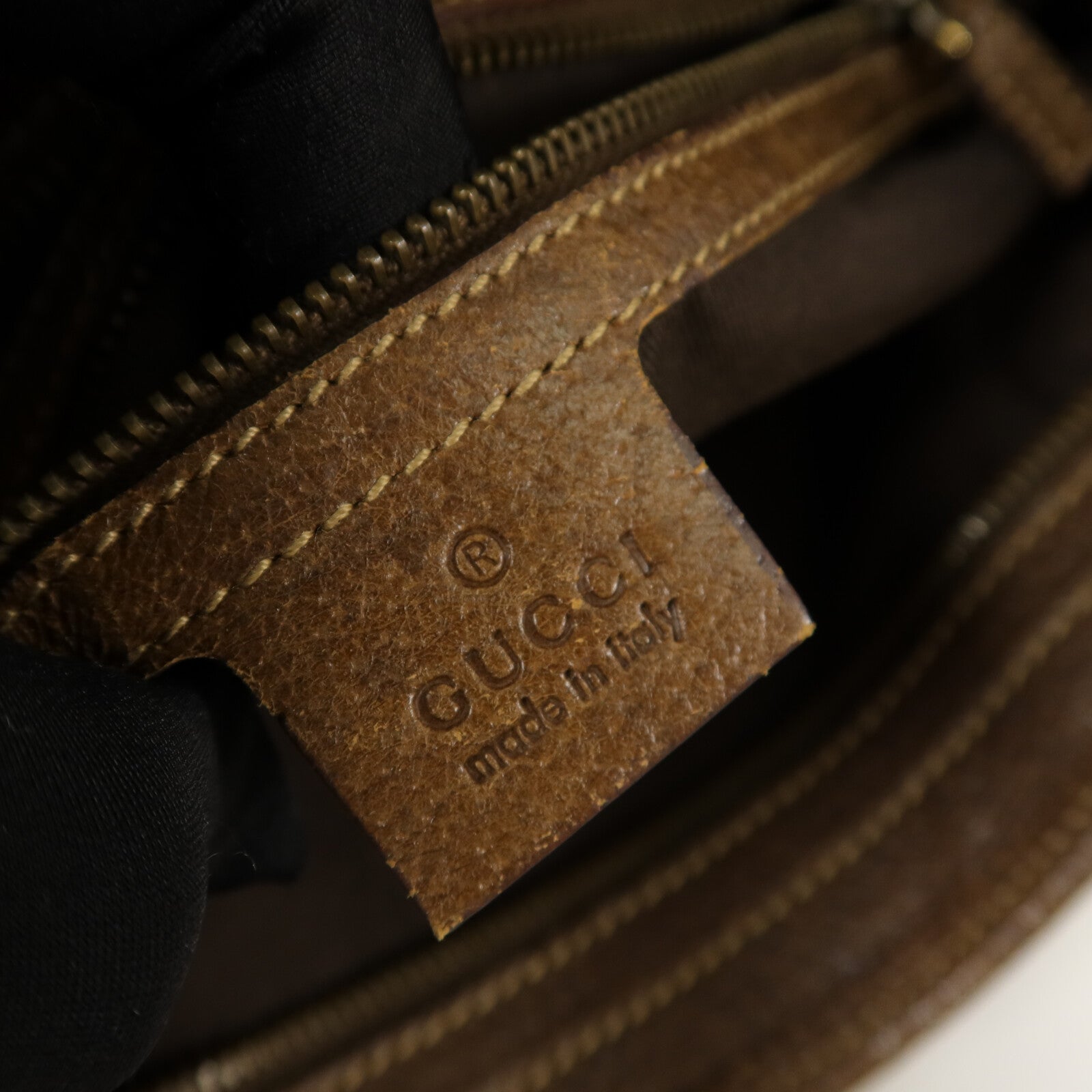 GUCCI GUCCI GG GHW SHOULDER BAG 144188 CANVAS BROW image 9