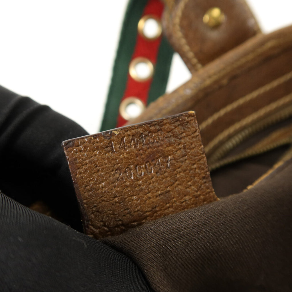 GUCCI GUCCI GG GHW SHOULDER BAG 144188 CANVAS BROW image 10