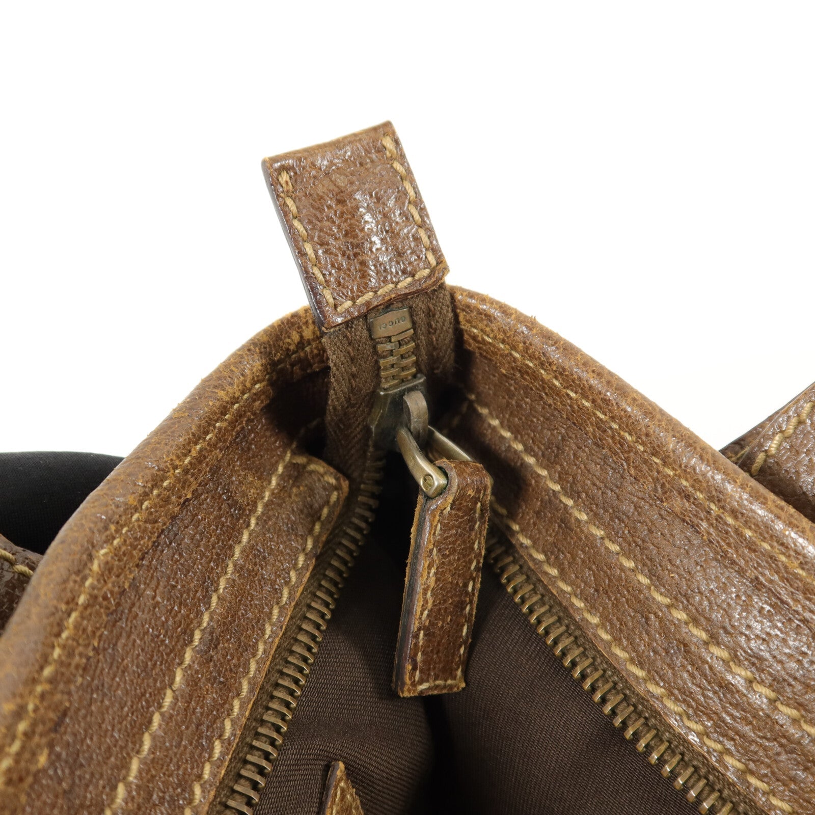 GUCCI GUCCI GG GHW SHOULDER BAG 144188 CANVAS BROW image 8