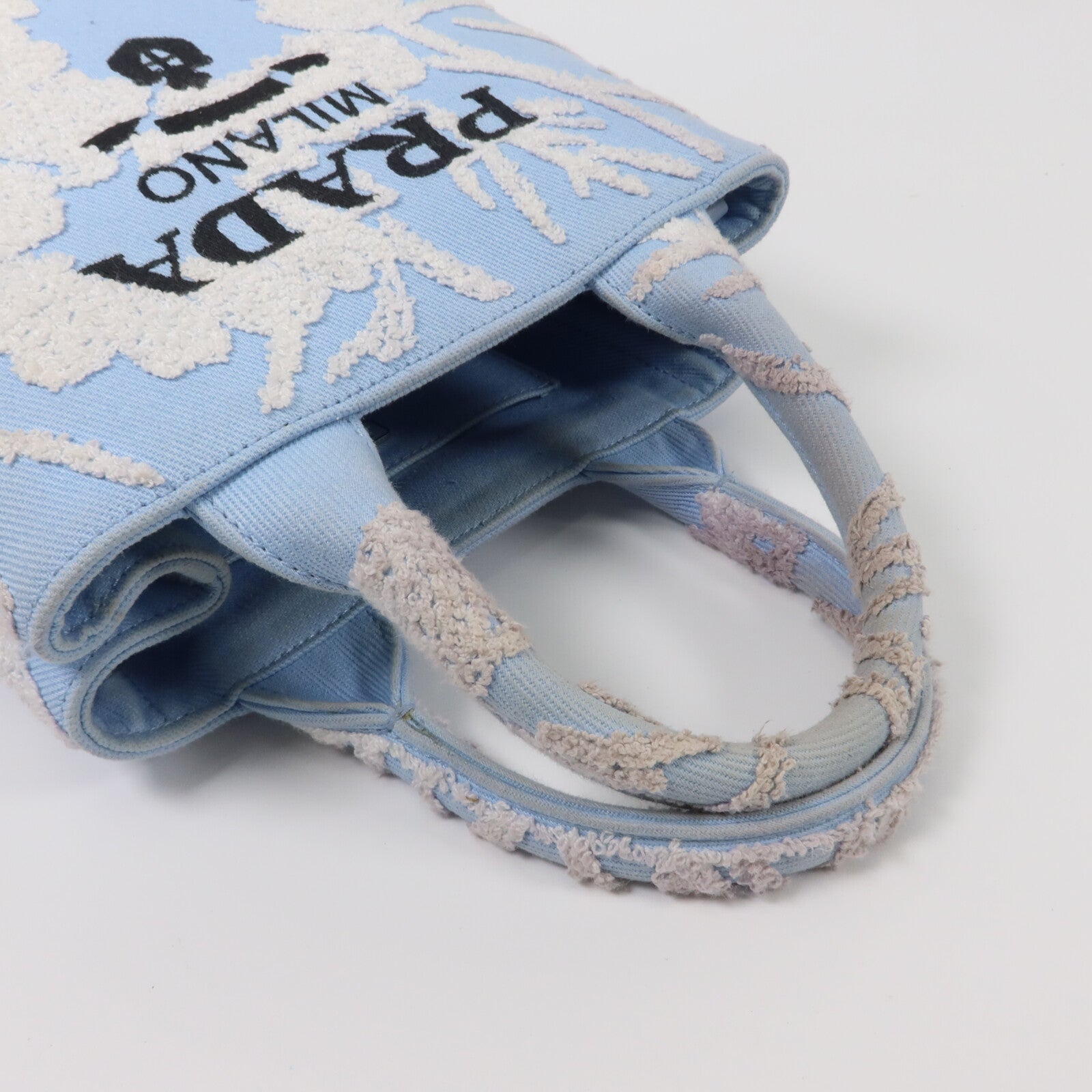 PRADA Prada Shw Drill2 Way 2wayshoulder Bag Iab343 Canvas Blue/White image 9