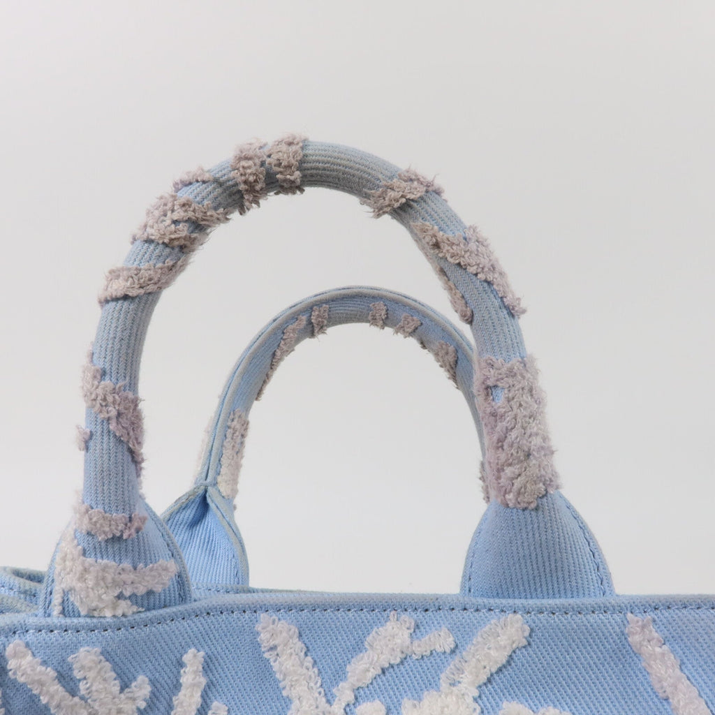 PRADA Prada Shw Drill2 Way 2wayshoulder Bag Iab343 Canvas Blue/White image 18