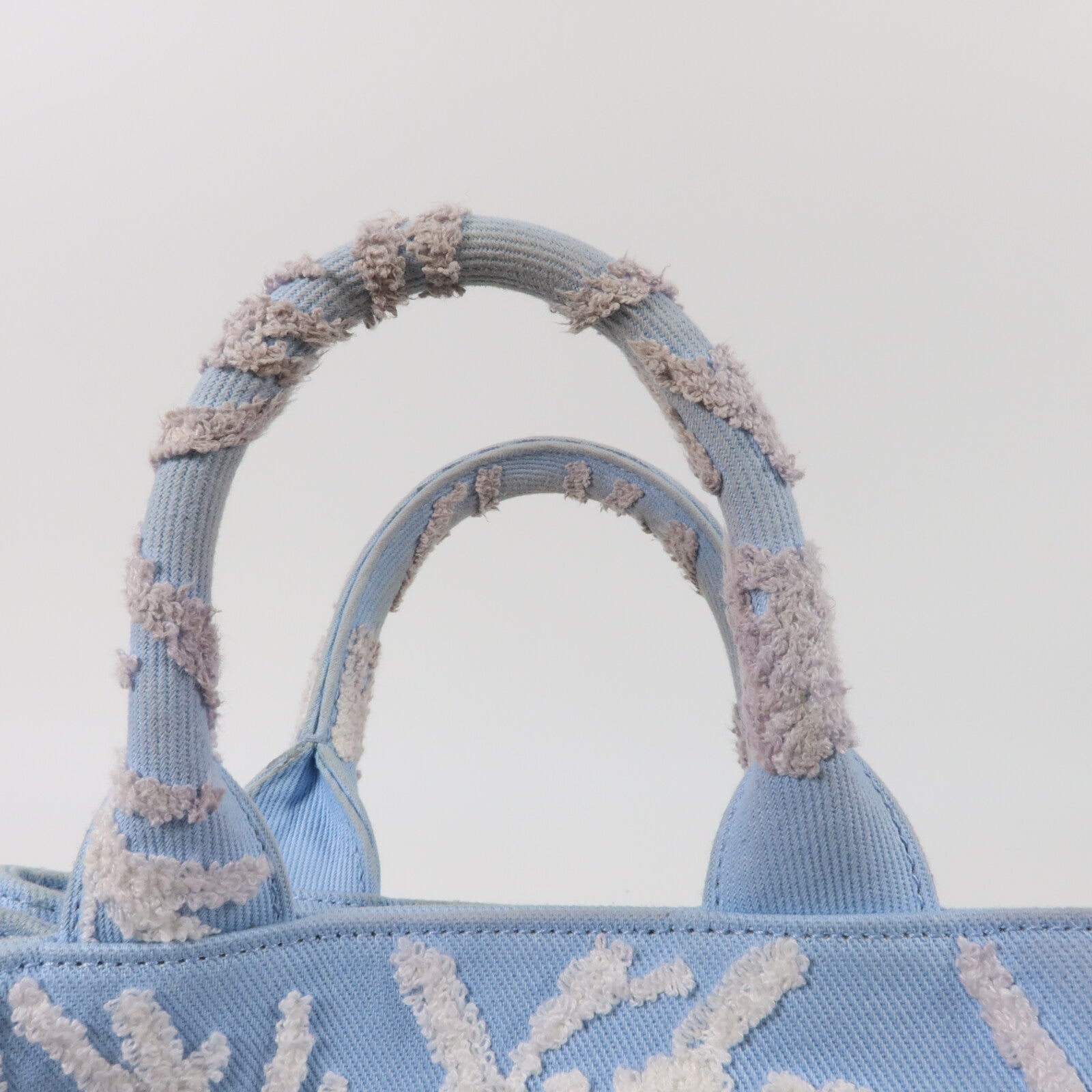 PRADA Prada Shw Drill2 Way 2wayshoulder Bag Iab343 Canvas Blue/White image 18