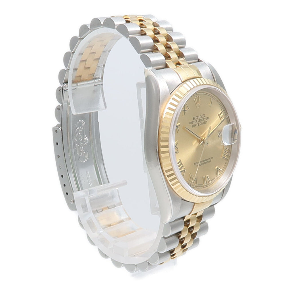 ROLEX Rolex Datejust 16233 Automatic Watch 18k Yellow Gold Stainless Steel image 4