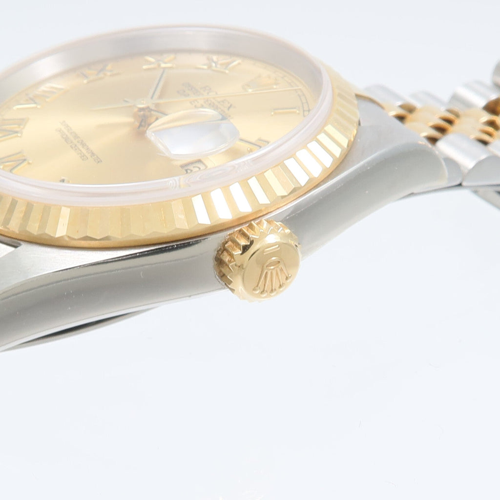 ROLEX Rolex Datejust 16233 Automatic Watch 18k Yellow Gold Stainless Steel image 8