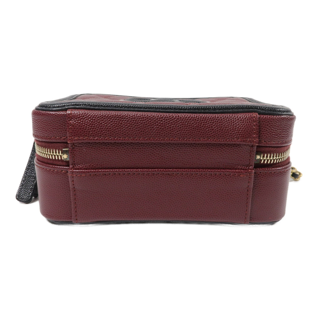 CHANEL Chanel Cc Ghw Vanity Case 2wayshoulder Bag Calfskin Leather Red image 4