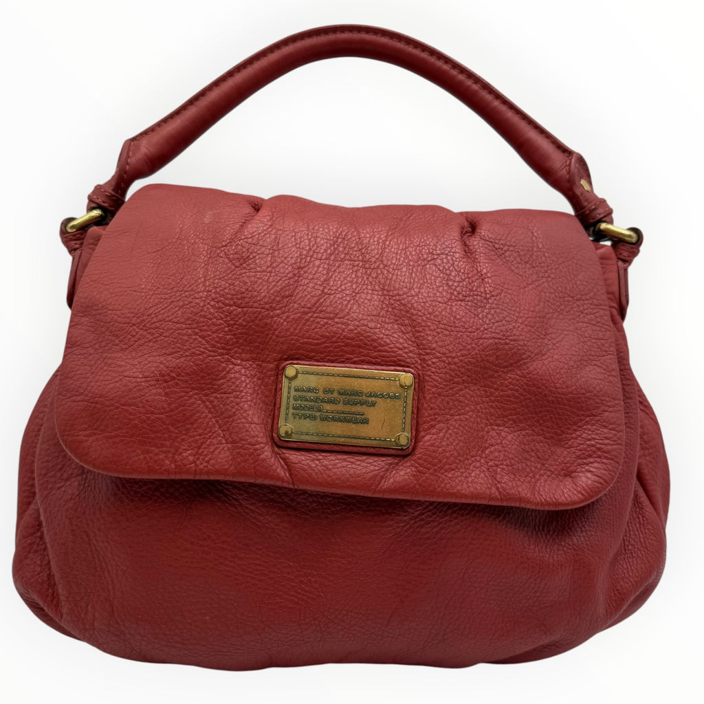 Marc by Marc Jacobs Standard Supply Red Leather Flap Shoulder Bag