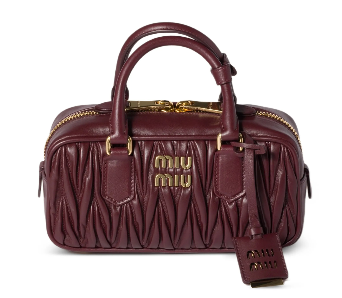 Miu Miu Arcadie matelassé leather tote bag