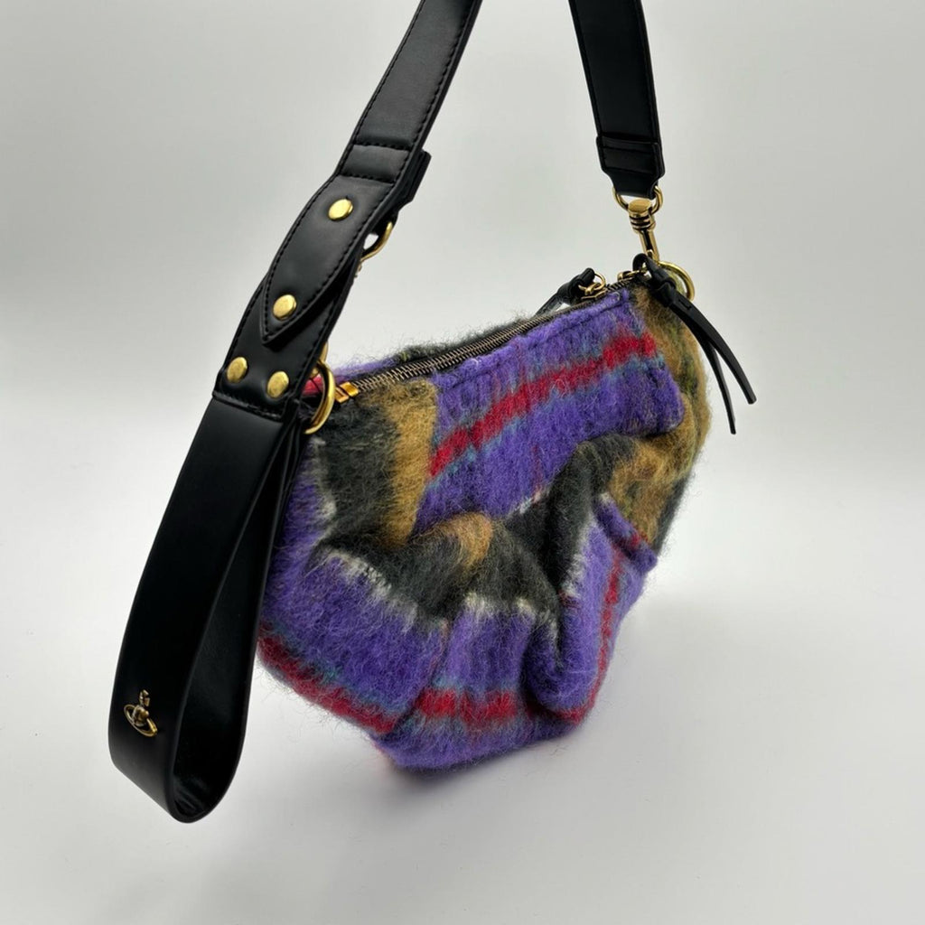Vivienne Westwood Agnes Small Reversible Tartan Shoulder Bag