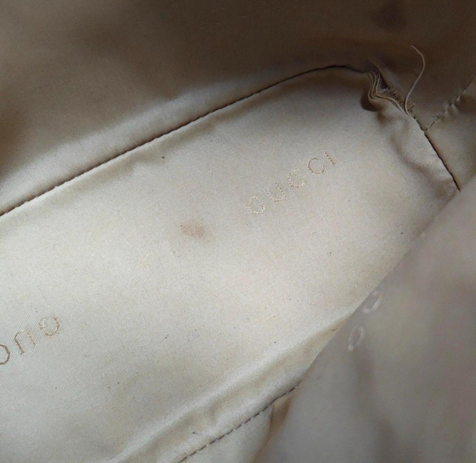 Gucci GG Canvas Boat Pochette Shoulder Bag — Beige