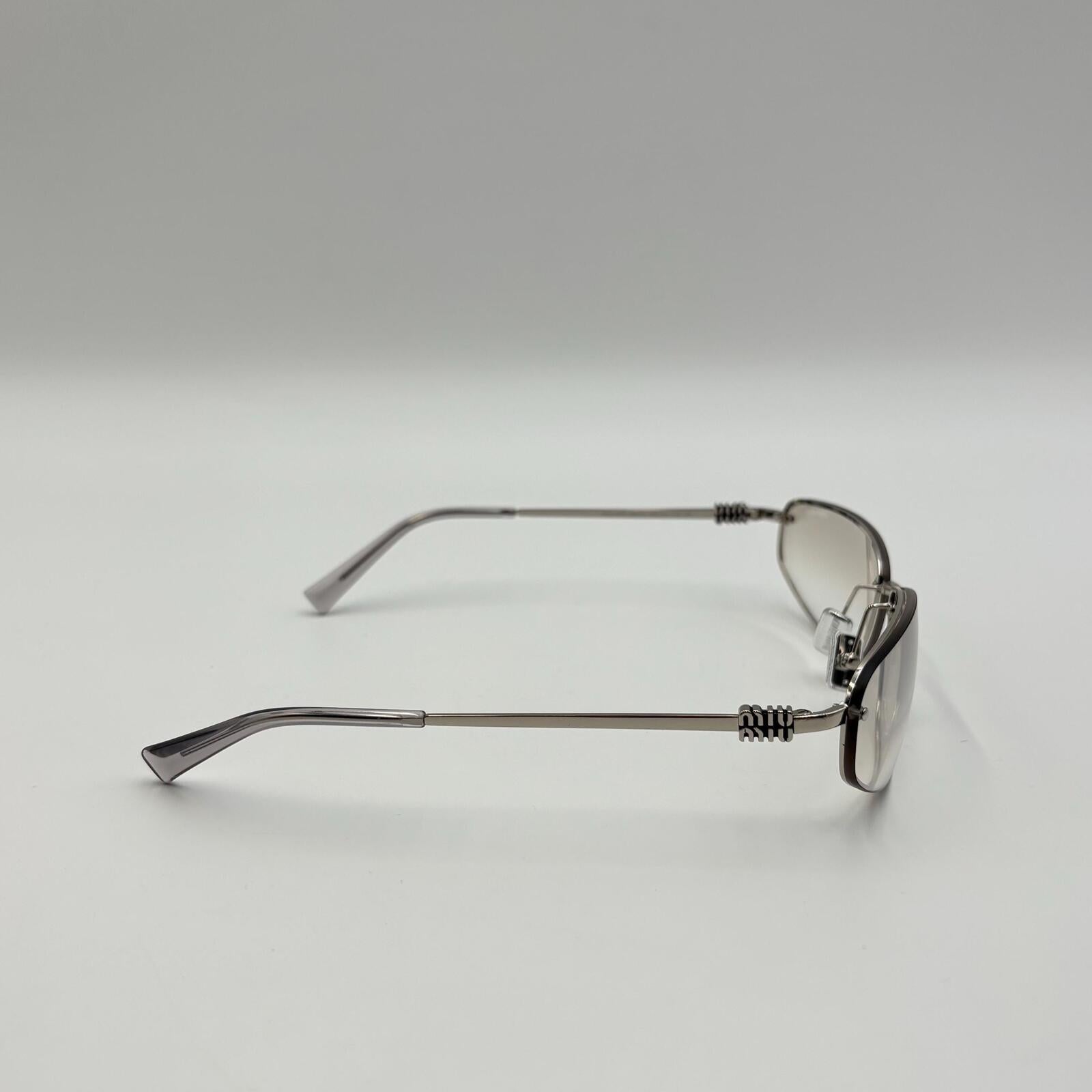 Miu Miu MU A50S 1BC70J Silver Metal Sunglasses