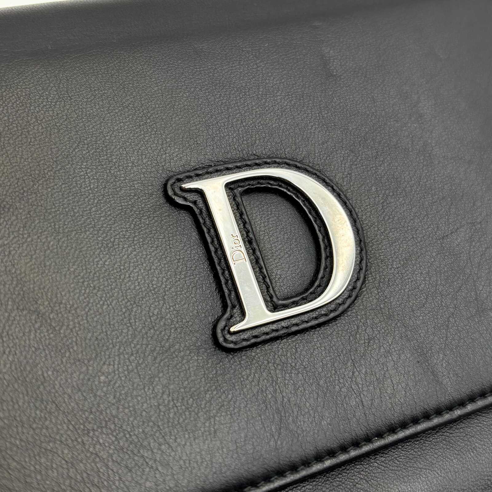 Christian Dior Vintage D Logo Travel Wallet/ Clutch
