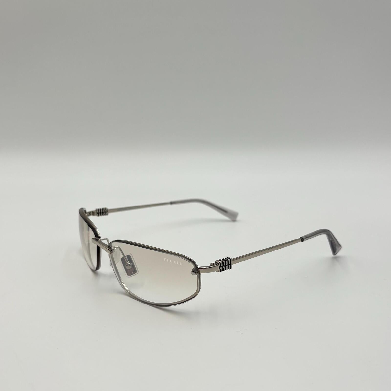 Miu Miu MU A50S 1BC70J Silver Metal Sunglasses