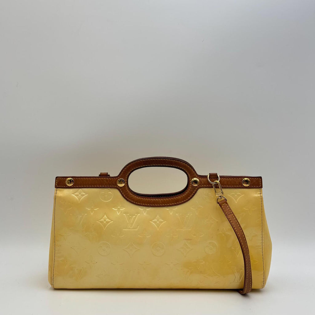Louis Vuitton Monogram Vernis Roxbury Drive Bag – Yellow / Beige Patent Leather