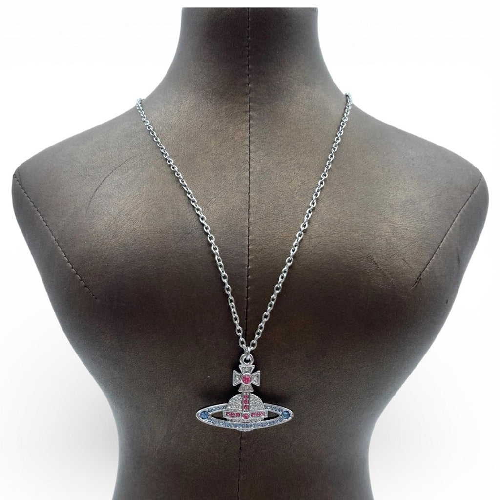 Vivienne Westwood Orb Crystal Pendant Necklace