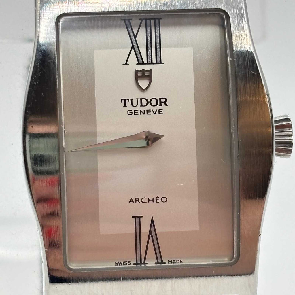 Tudor Archéo Stainless Steel Quartz Watch Silver Dial 25mm