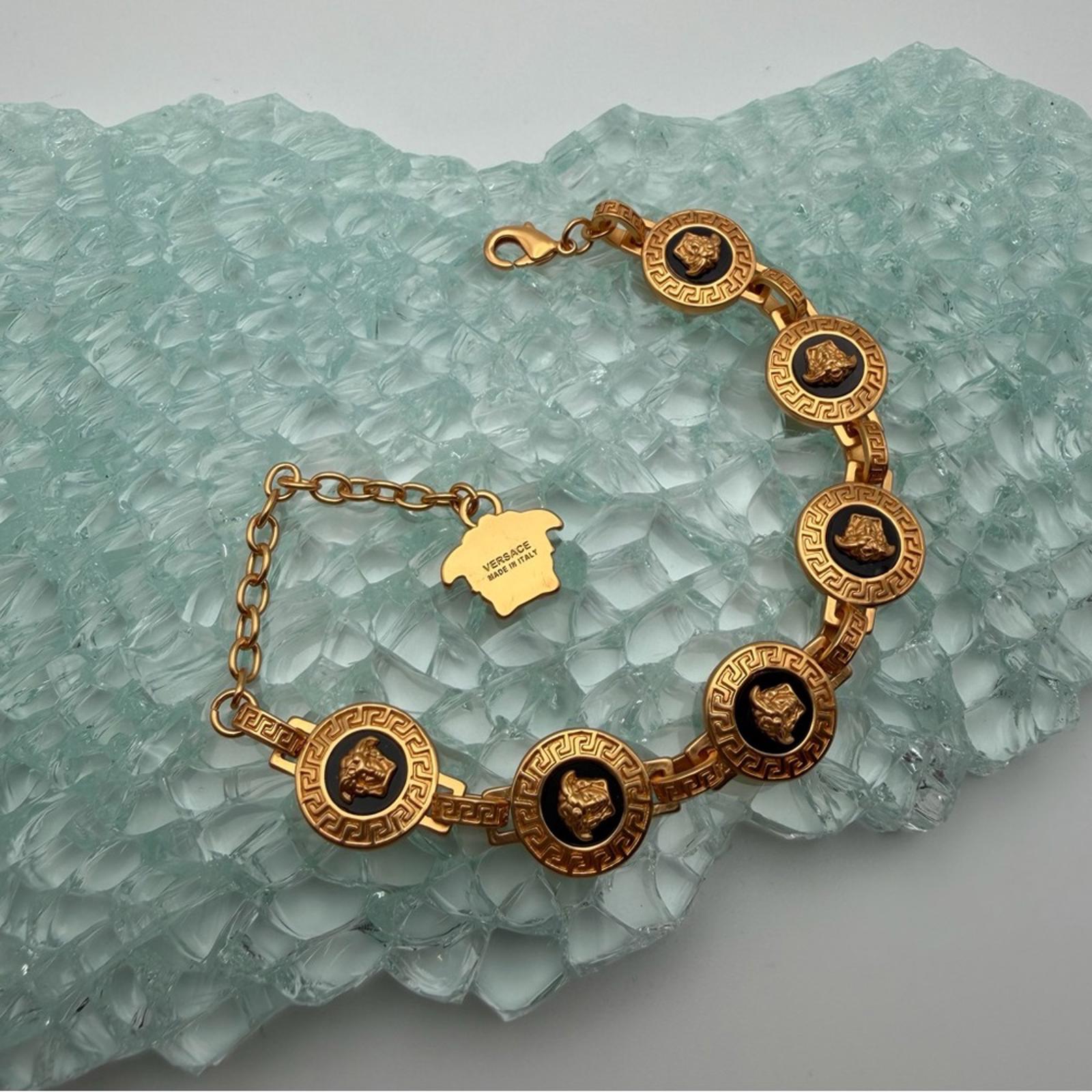 VERSACE MEDUSA GOLD-TONE BRACELET
