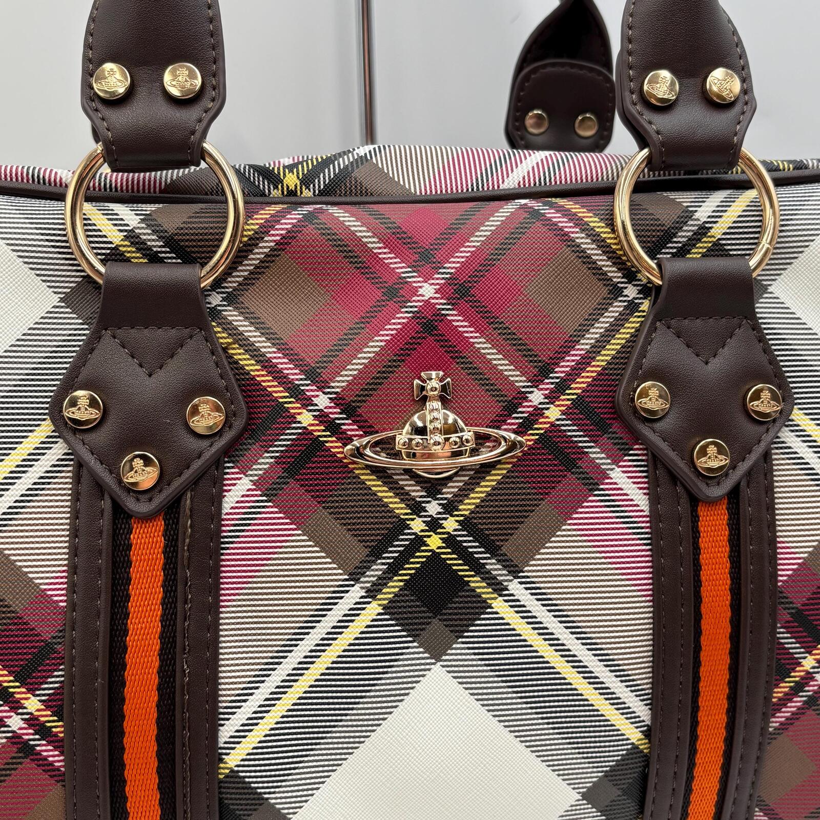 Vivienne Westwood Derby Tartan Bowler Bag