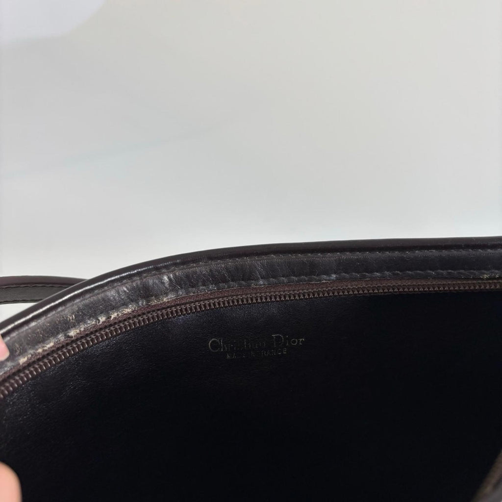 CHRISTIAN DIOR TROTTER CANVAS SHOULDER BAG