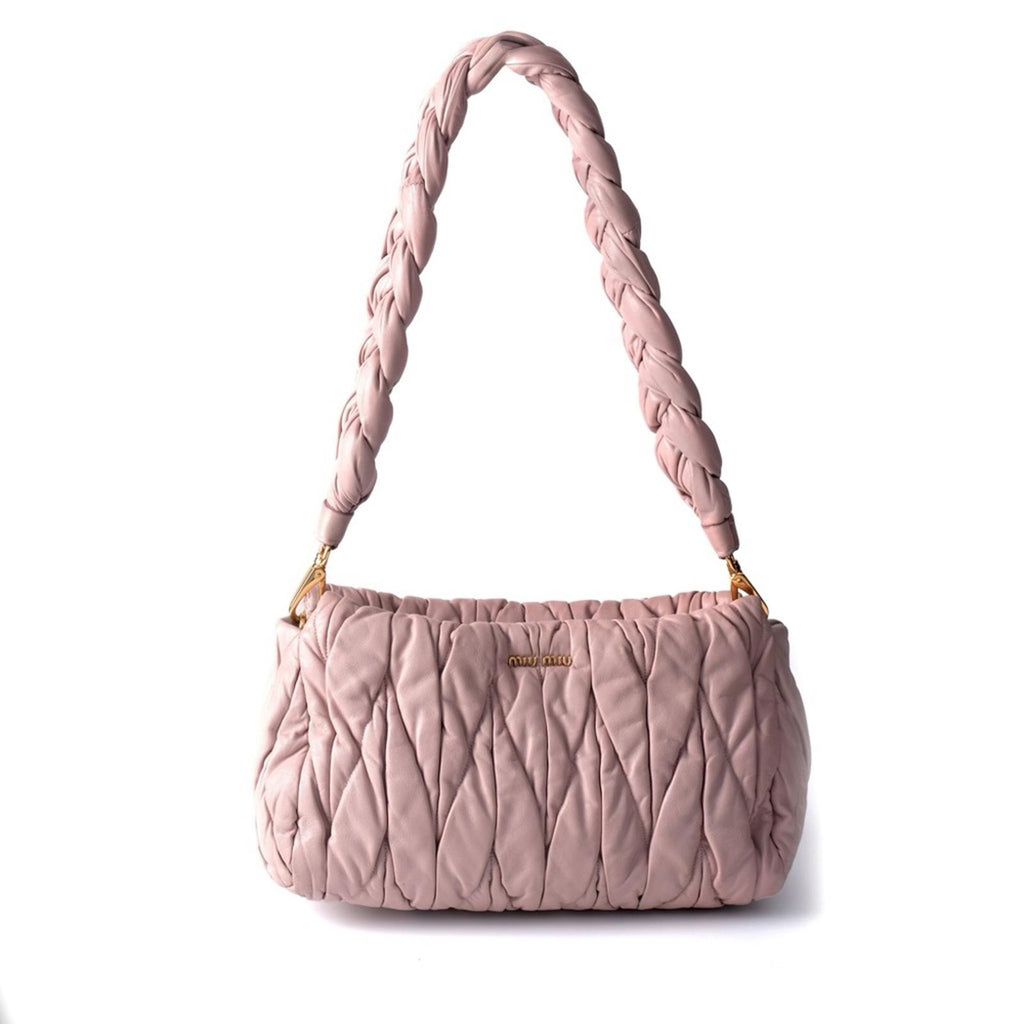 Miu Miu Bolsa Matelassé Pink 5BC022 Shoulder Bag