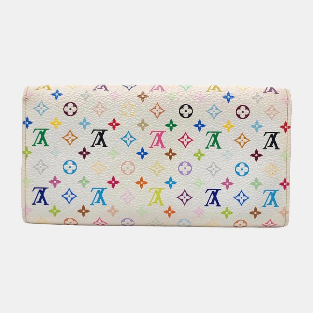 Louis Vuitton White Multicolor Monogram Sarah Wallet