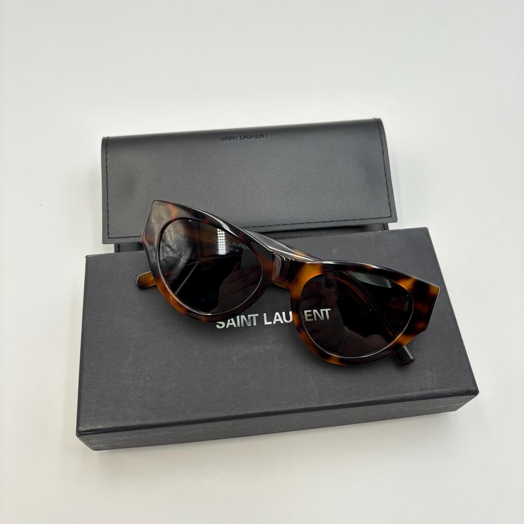 Saint Laurent Paris SL M94 Havana Tortoise CatEye Sunglasses
