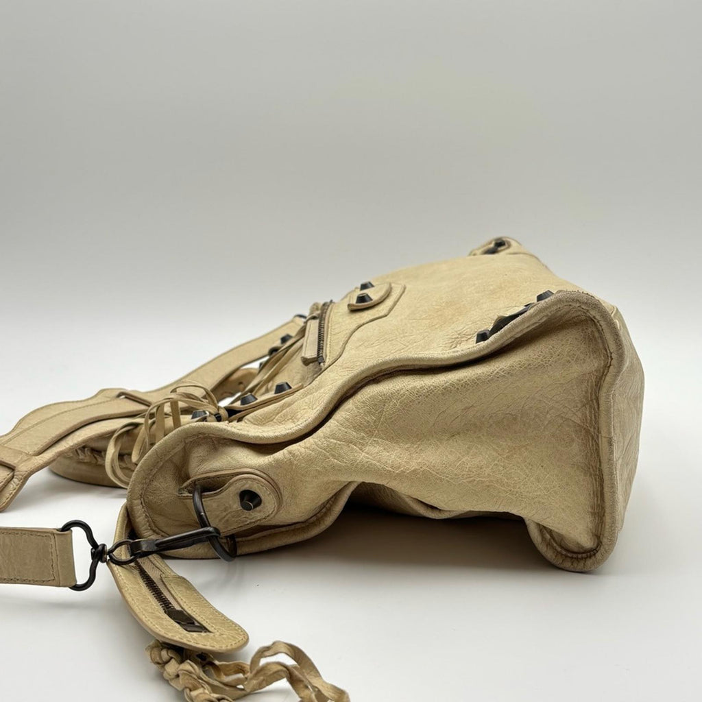 Balenciaga Classic City Parchemin Distressed Leather Vintage