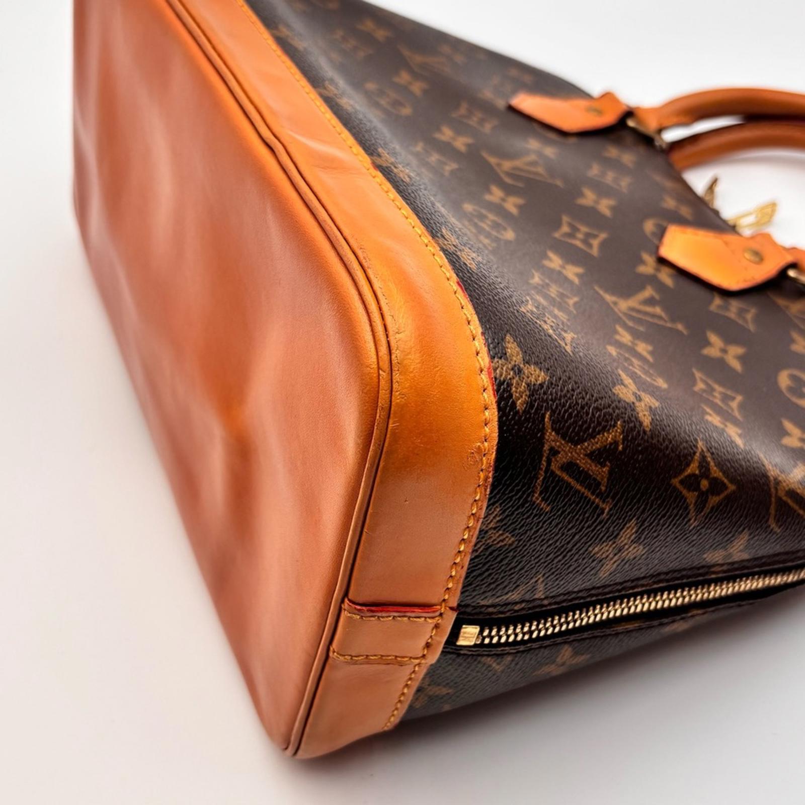 Louis Vuitton Alma PM Monogram Handbag Brown Canvas