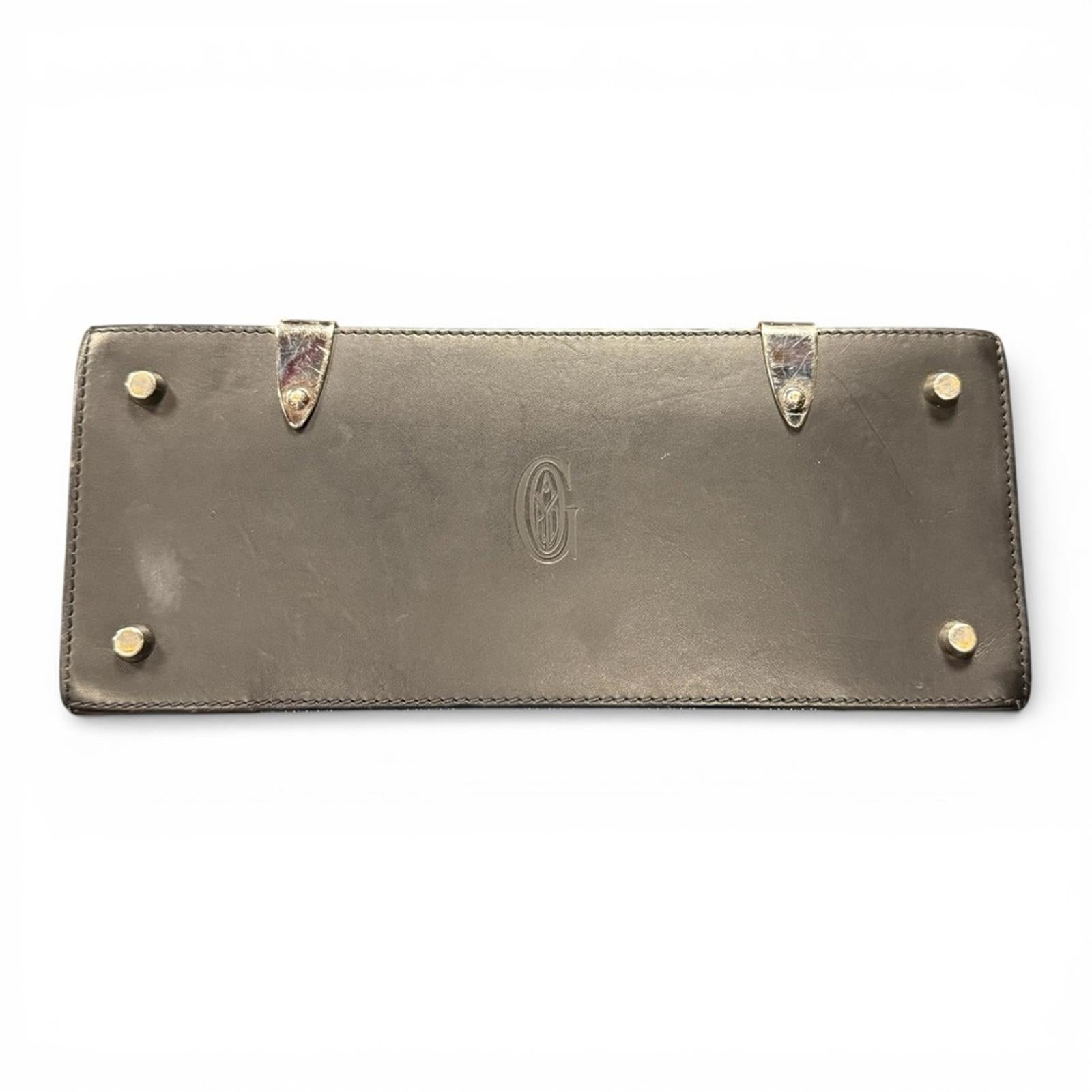 Goyard Black Chevron Print Coated Canvas And Leather Saigon PM Top Handle Bag