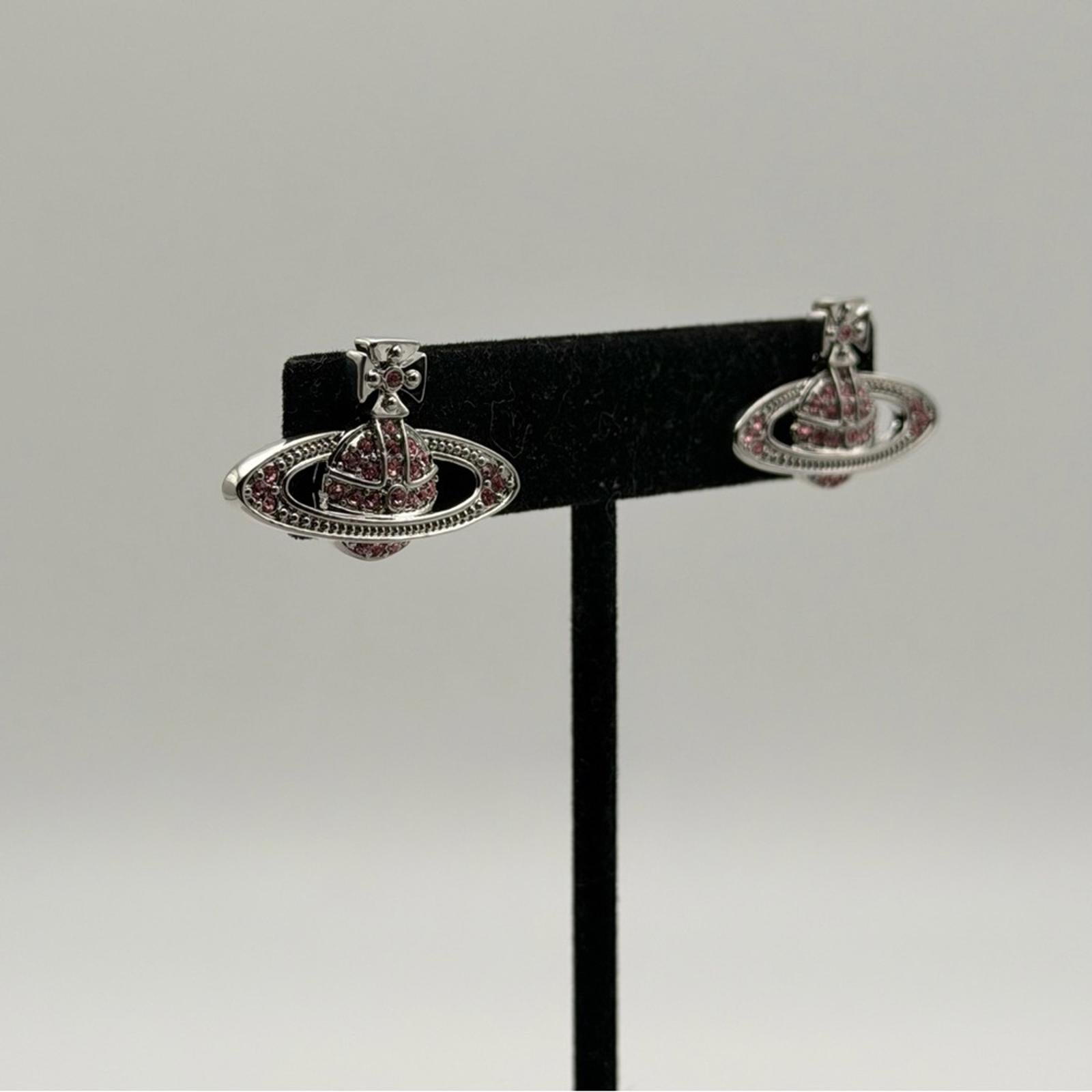 Vivienne Westwood Mini Bas Relief Orb Stud Earrings