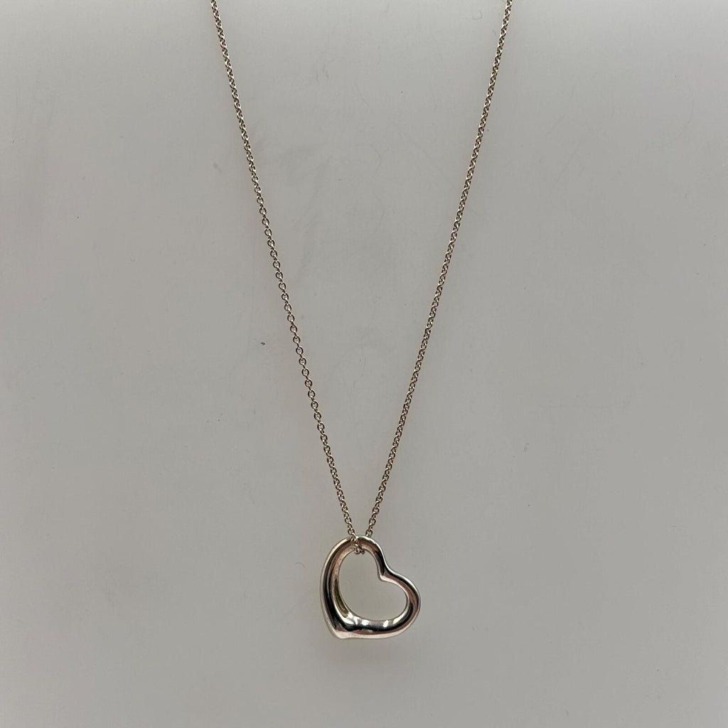Tiffany & Co. Elsa Peretti Open Heart Pendant Necklace