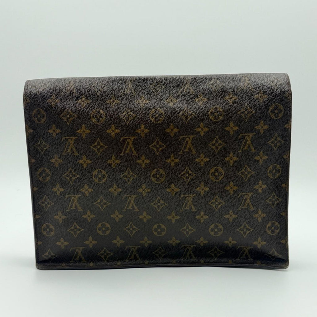 Louis Vuitton Monogram Pouch Clutch With Strap – Brown