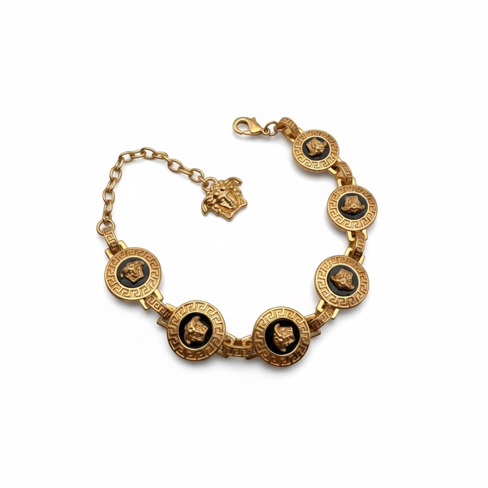 VERSACE MEDUSA GOLD-TONE BRACELET