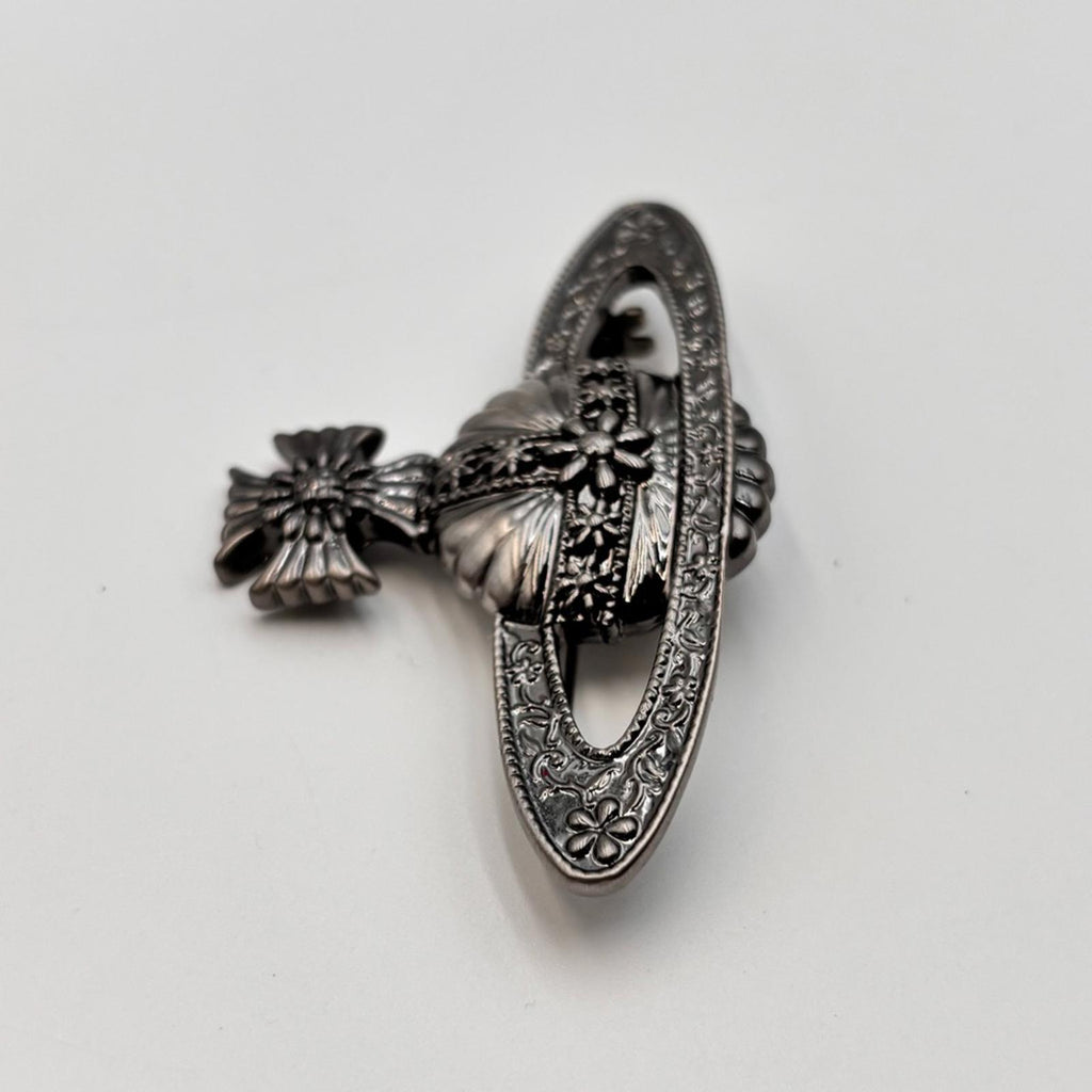 Vivienne Westwood Orb Brooch Silver Tone Statement Pin
